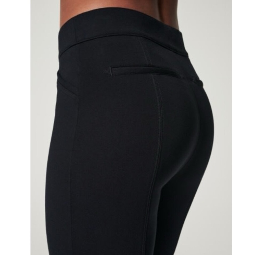 Spanx The Perfect Pant Black Ankle Back Seam Skinny Size S/P - Picture 3 of 8